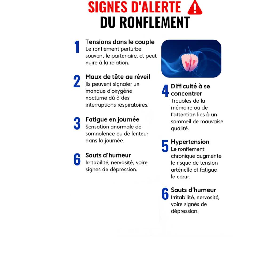 Respira™- Embout buccal anti-ronflement